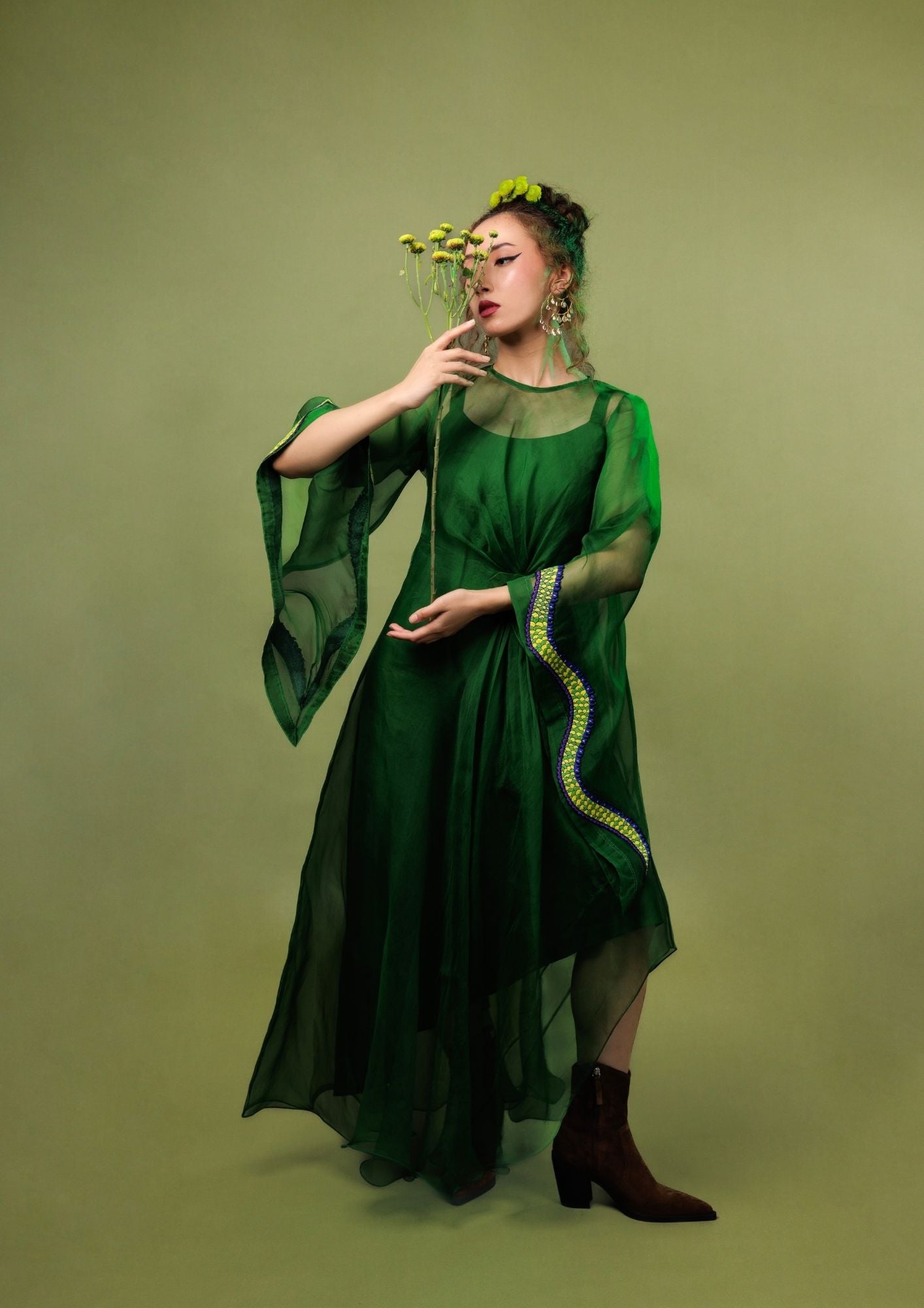 Bonsai Bell Sleeves Dress