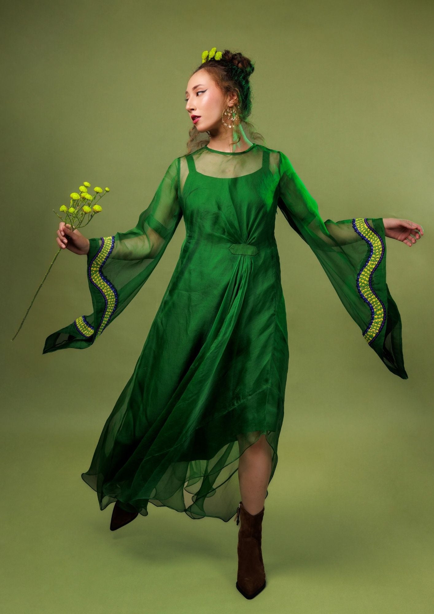 Bonsai Bell Sleeves Dress