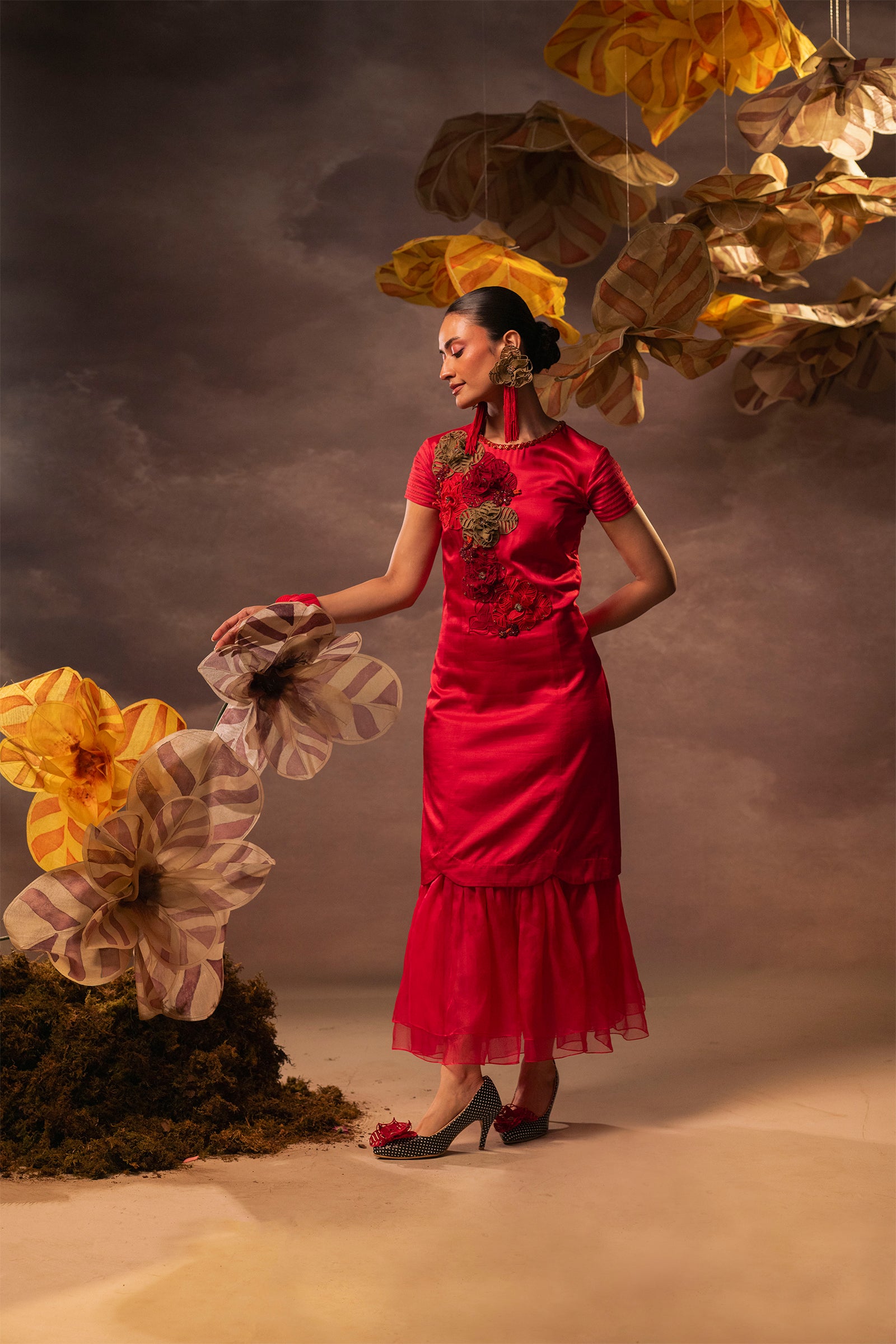 Crimson Fiesta Dress