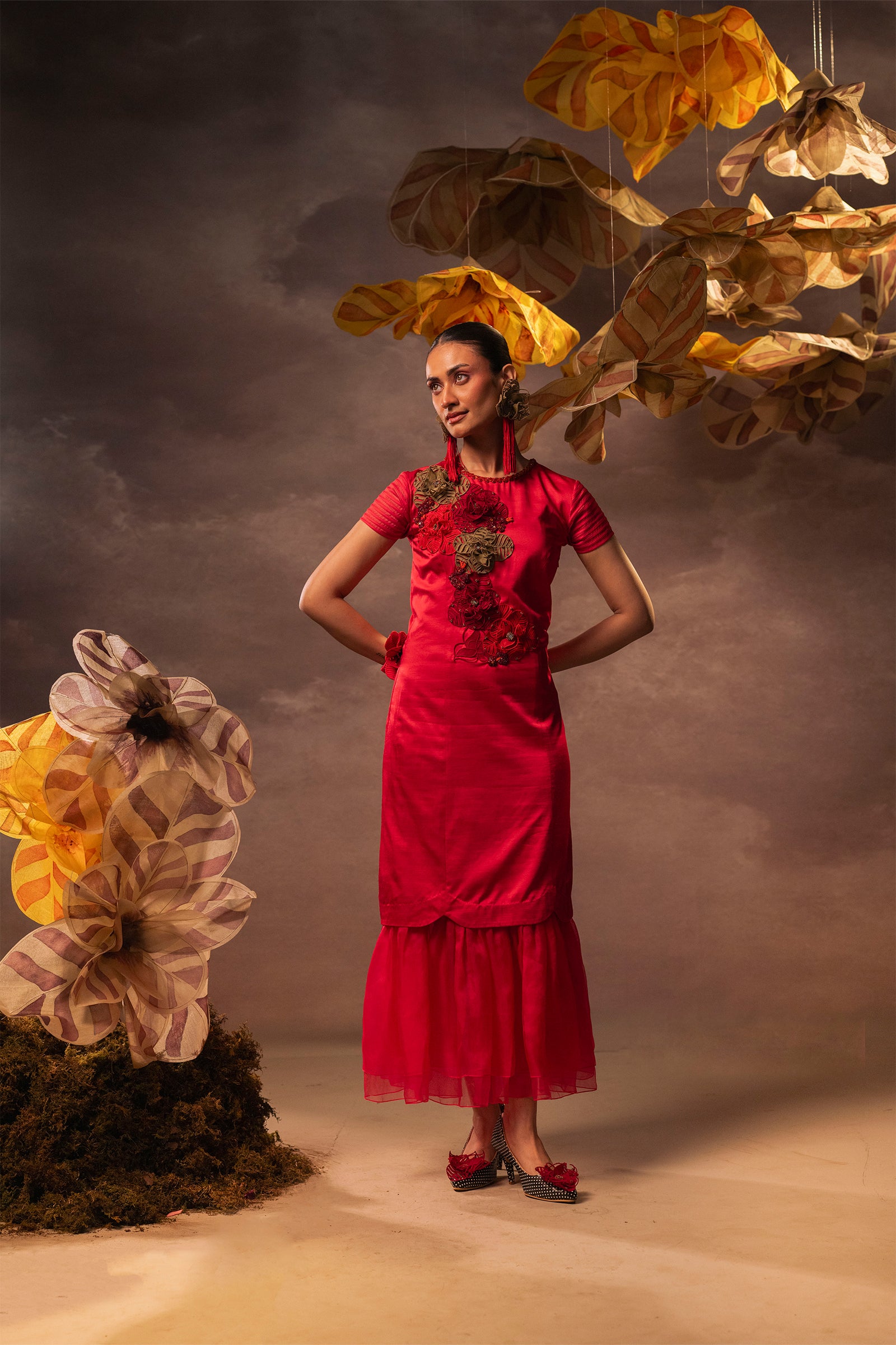 Crimson Fiesta Dress