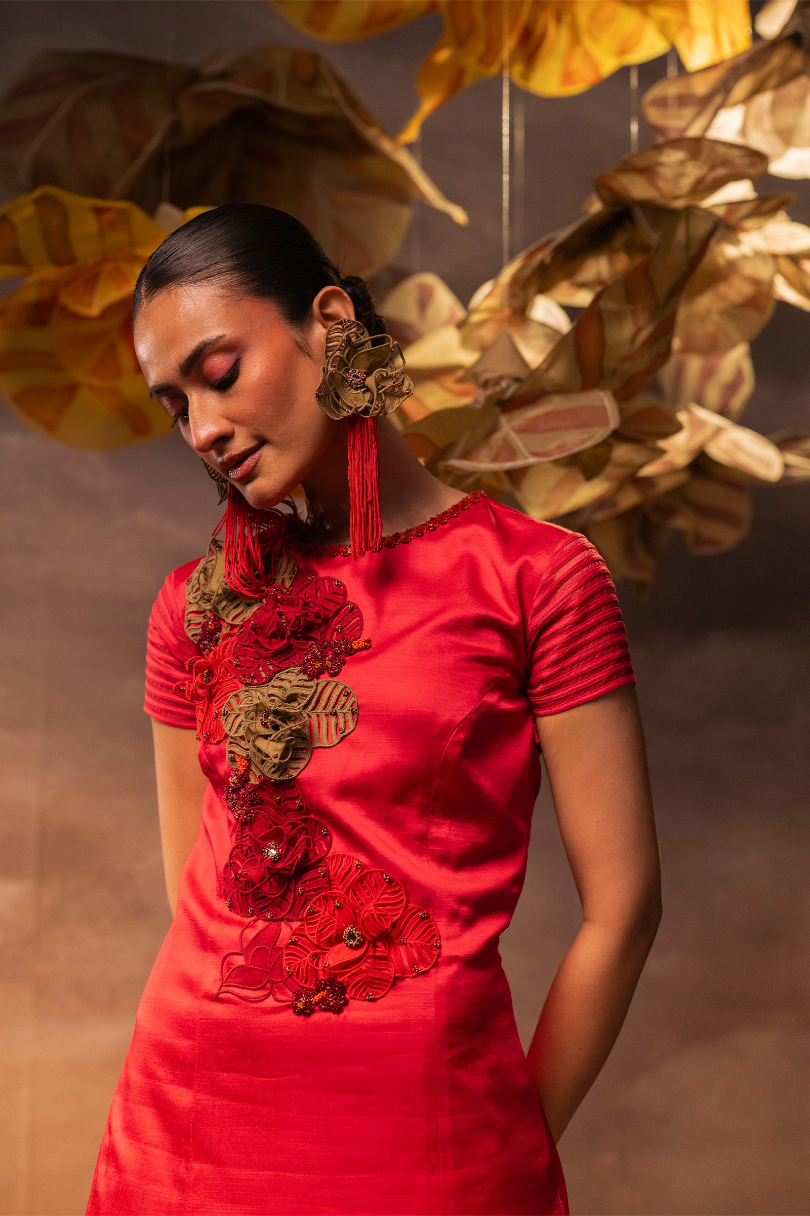 Crimson Fiesta Dress