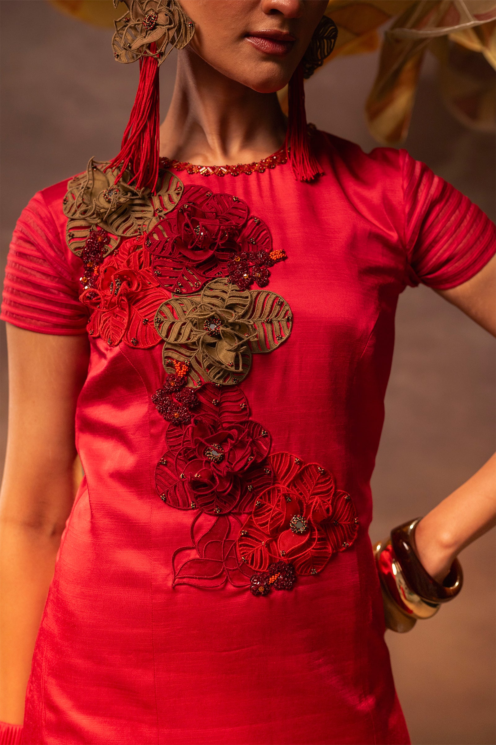 Crimson Fiesta Dress