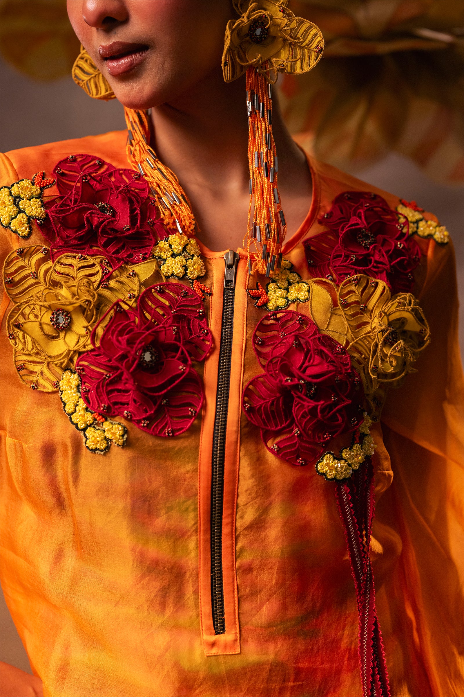 Marigold Cascade Dress
