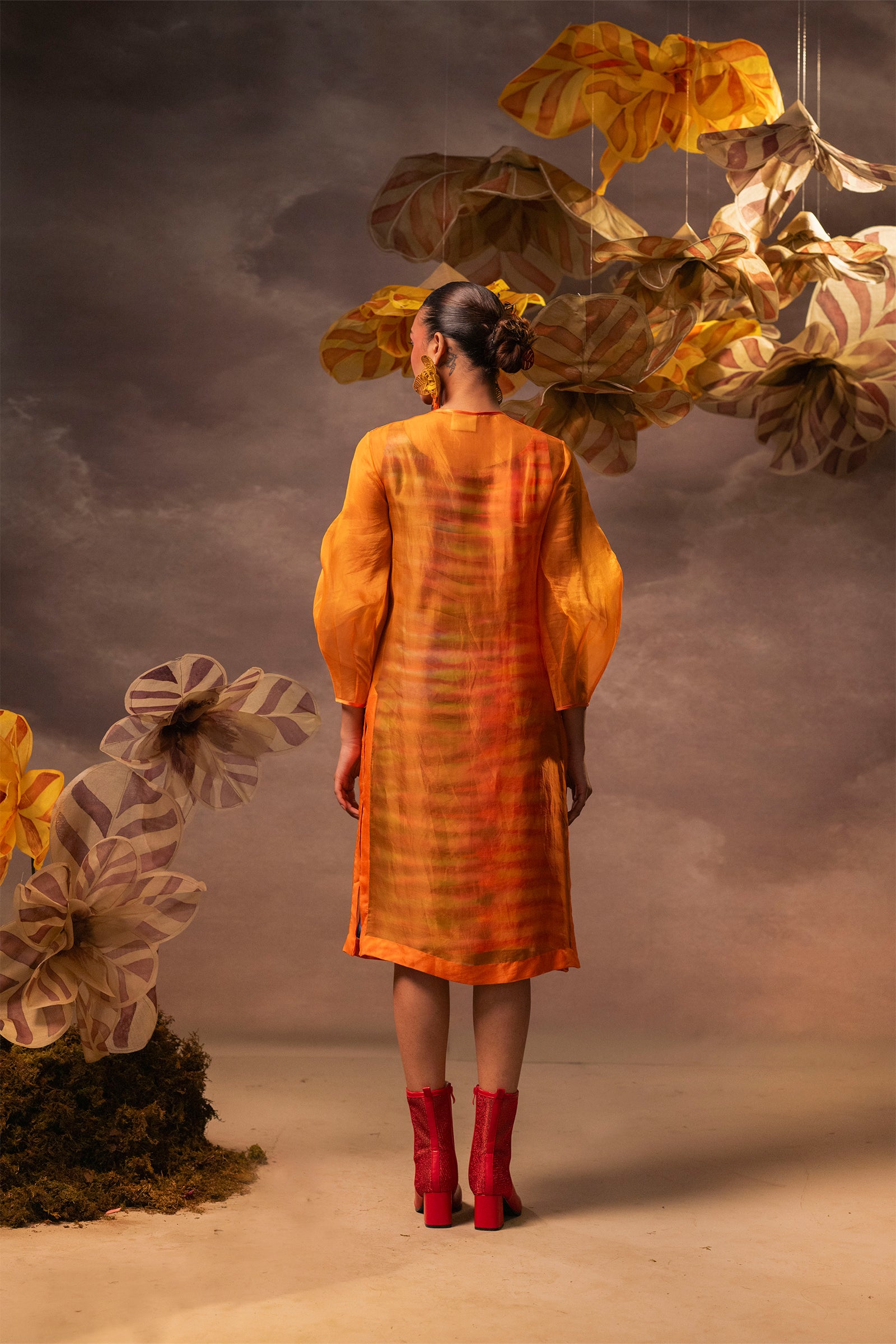 Marigold Cascade Dress