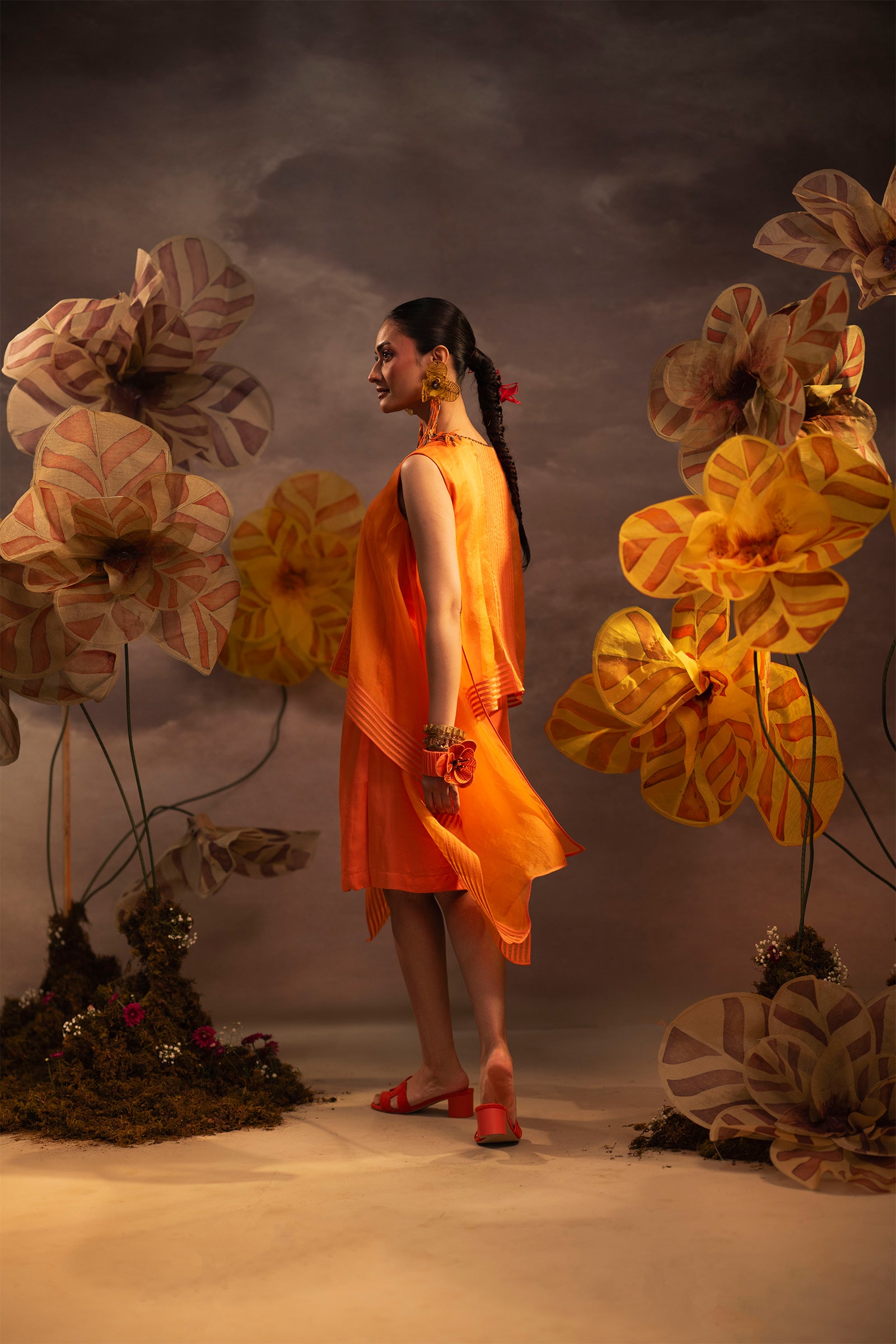 Citrus Cascade Dress