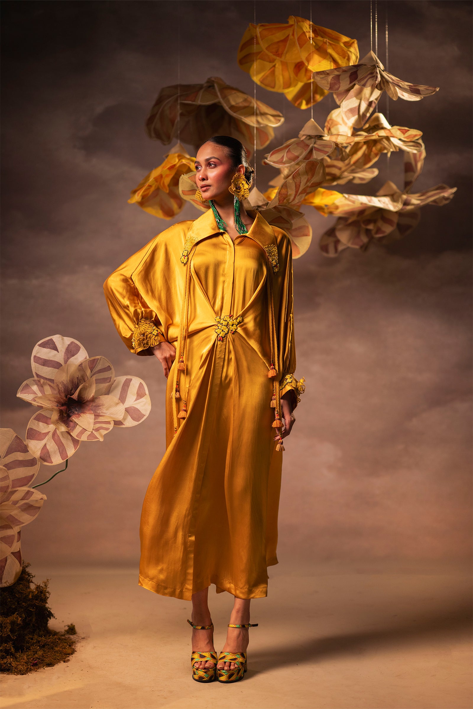 Golden Wrap Kaftan