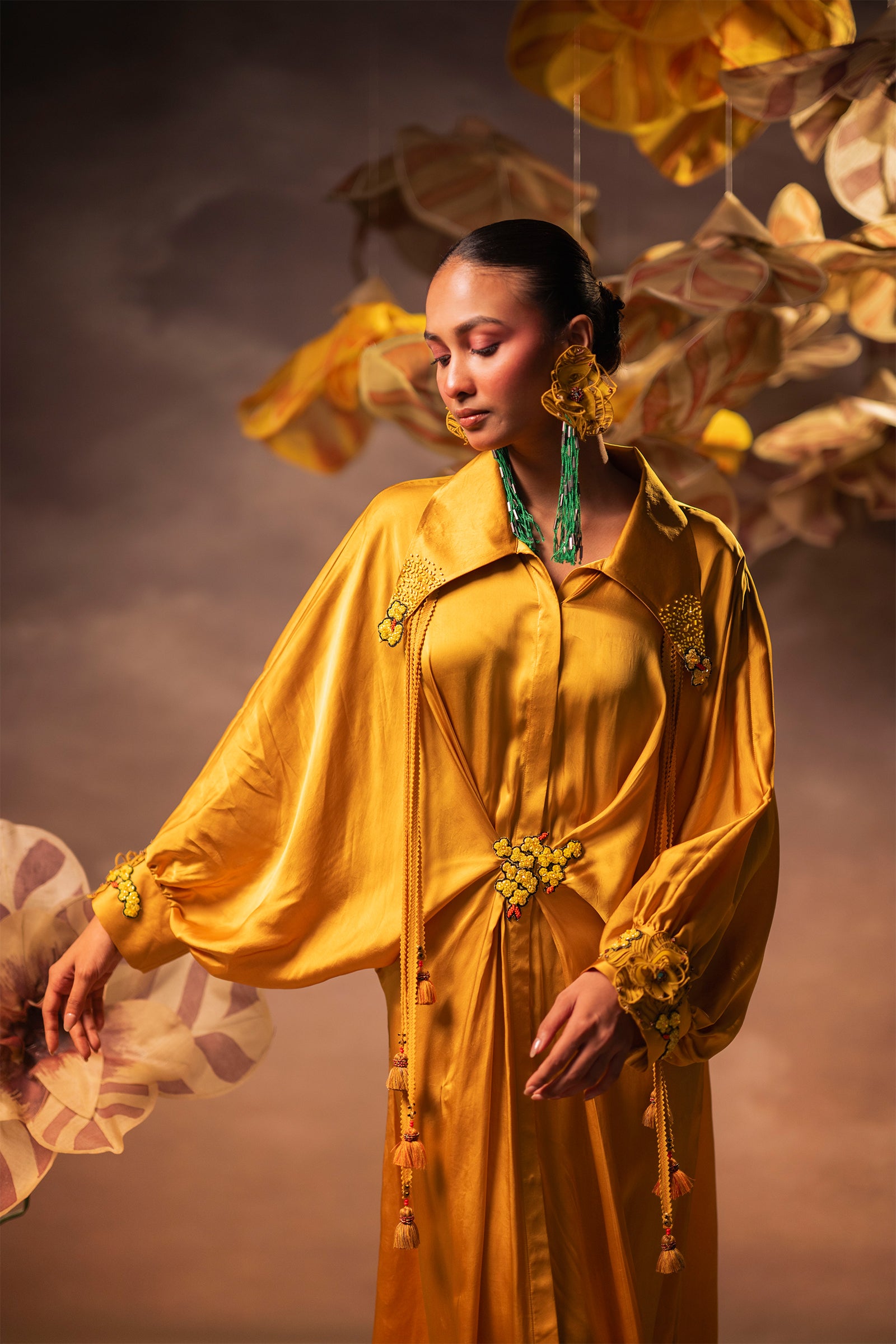 Golden Wrap Kaftan