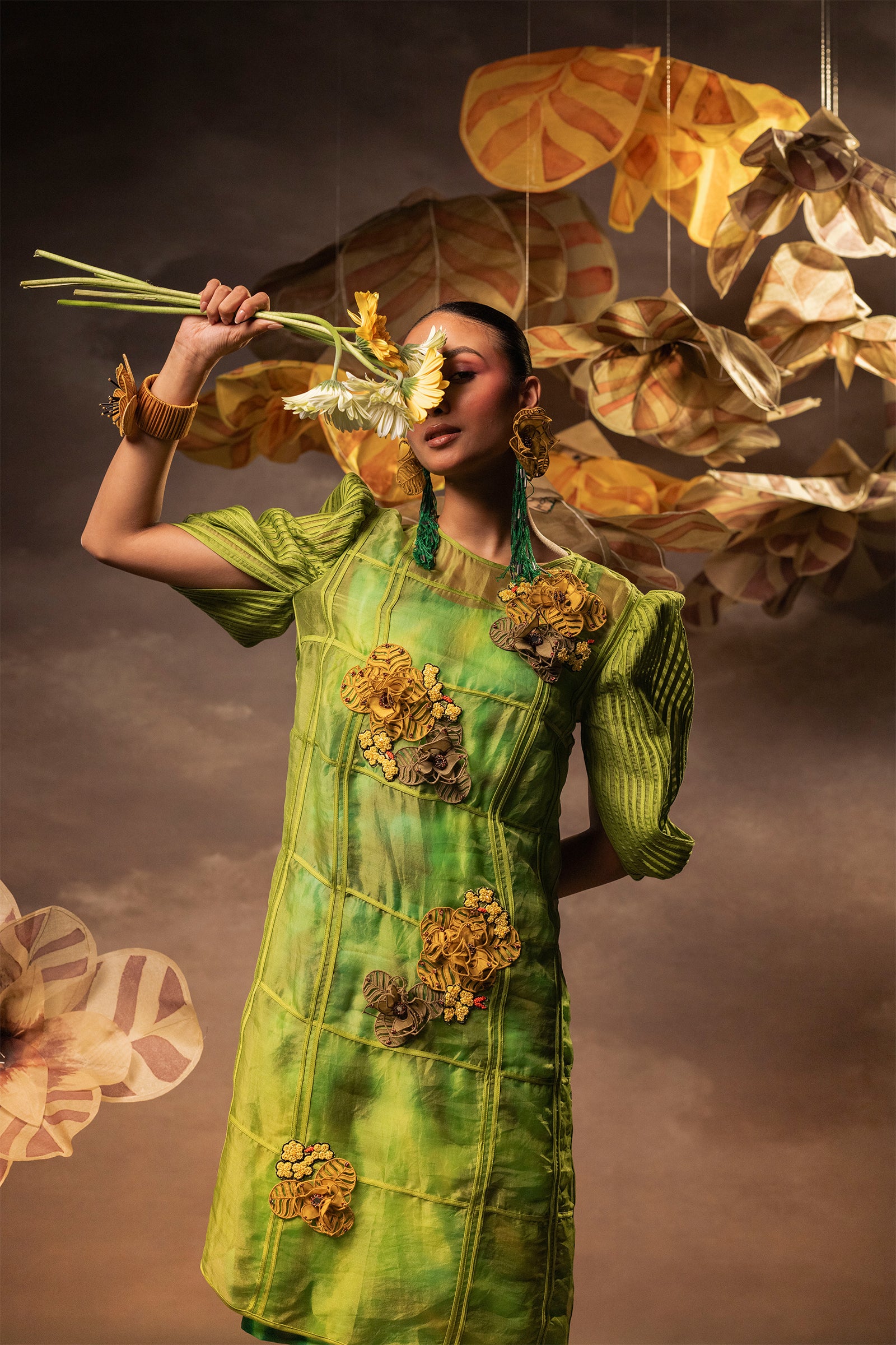 Verdant Fiesta Dress