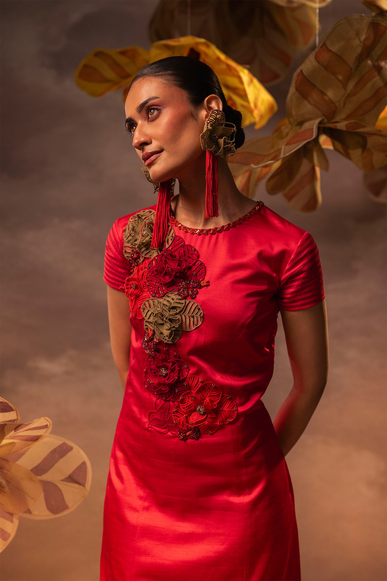 Crimson Fiesta Dress