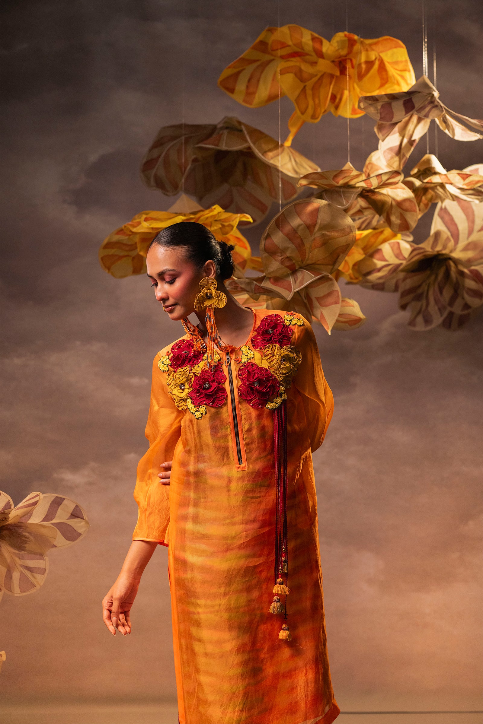 Marigold Cascade Dress