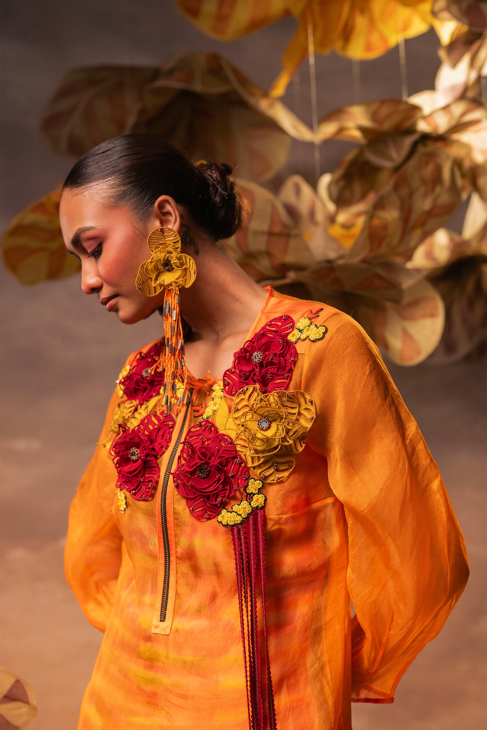 Marigold Cascade Dress