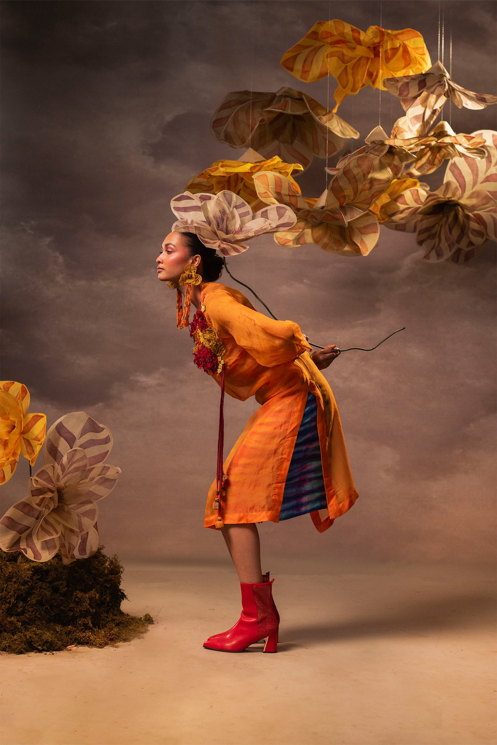 Marigold Cascade Dress
