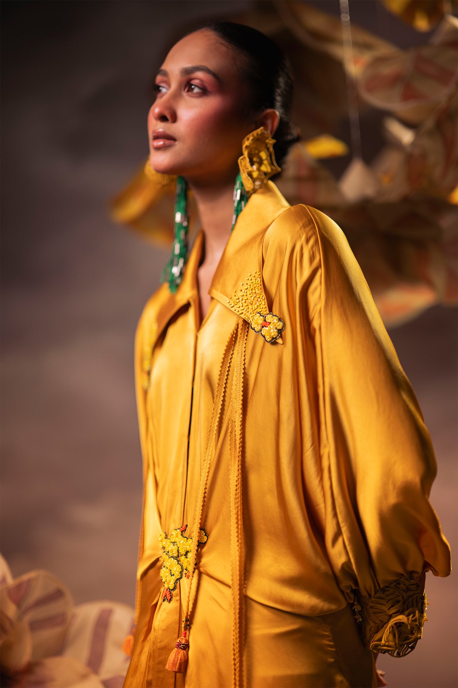 Golden Wrap Kaftan