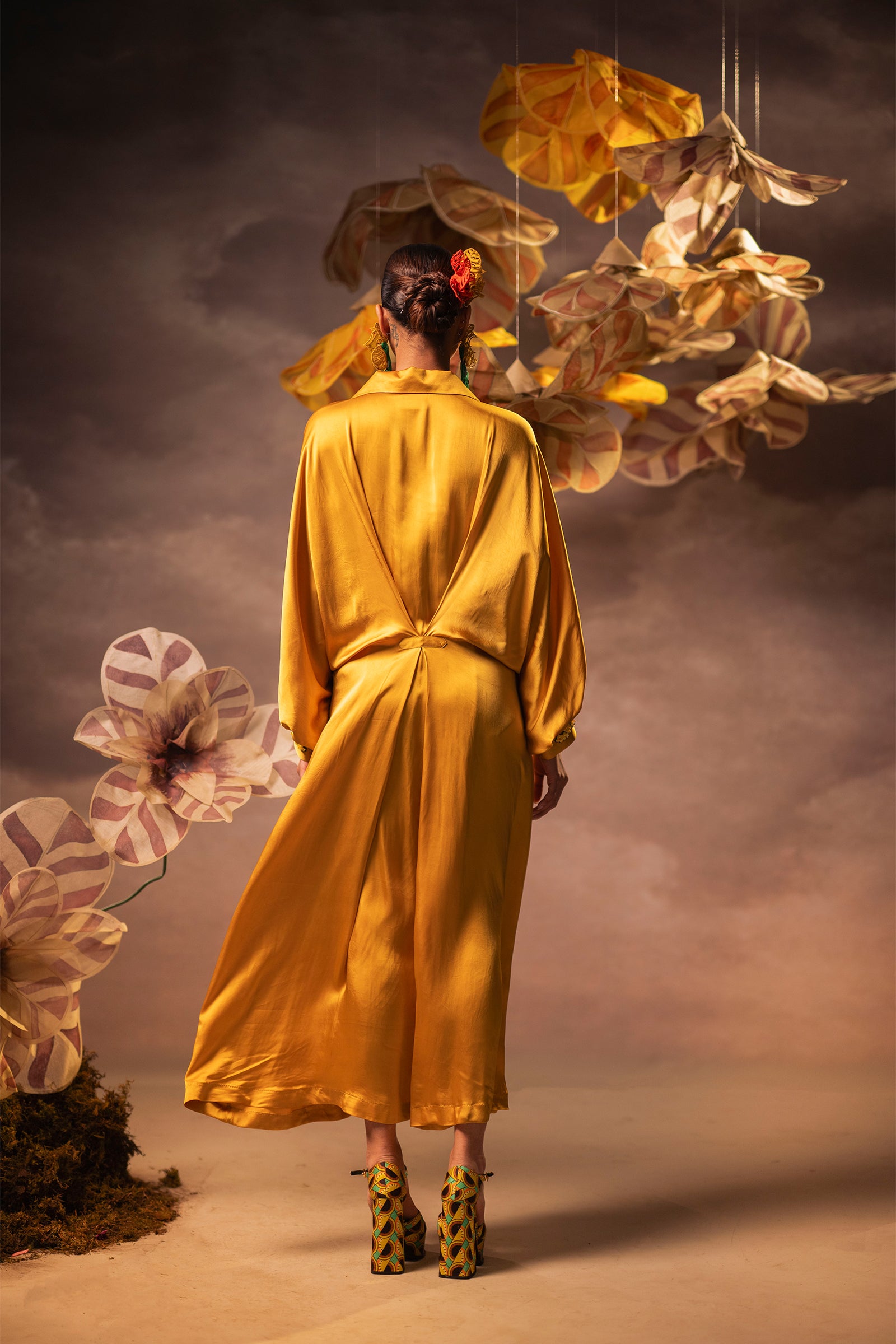 Golden Wrap Kaftan